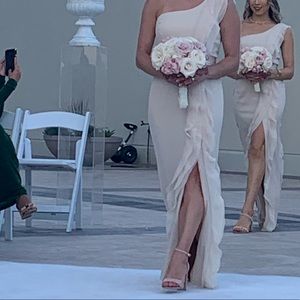 David’s Bridal - one shoulder bridesmaids dress